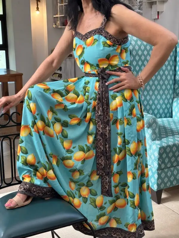 la dolce vita citrus italian dress