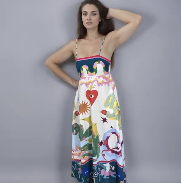 sol azteca dress – mexican maxi summer vibes