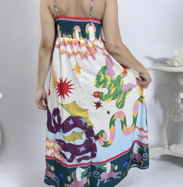 sol azteca dress – mexican maxi summer vibes